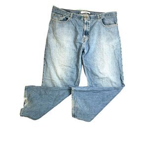 Urban Pipeline‎ Jeans Adult 42x30 Blue Mens Baggy Hip Hop Thrashed Denim Mens